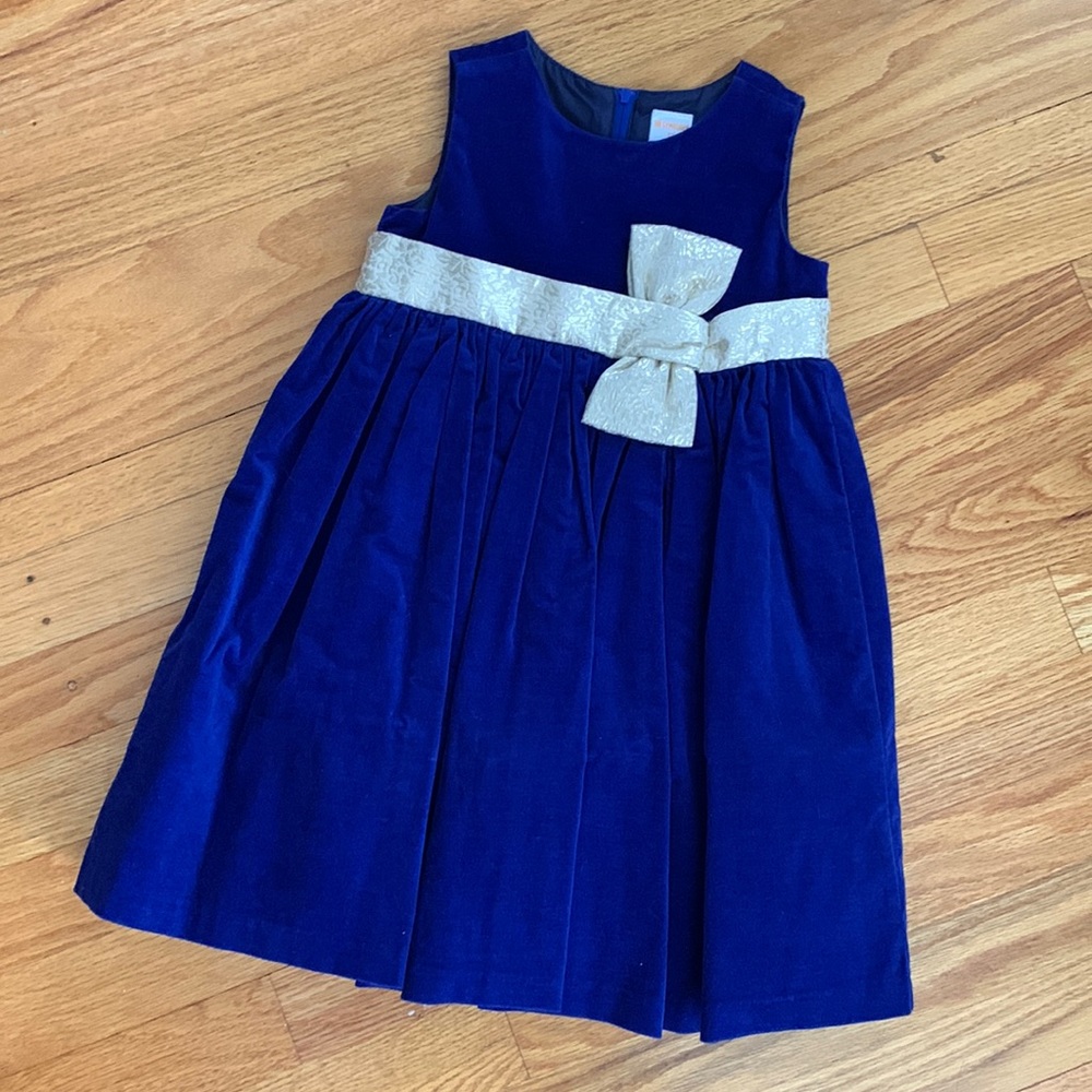 Gymboree blue velvet dress